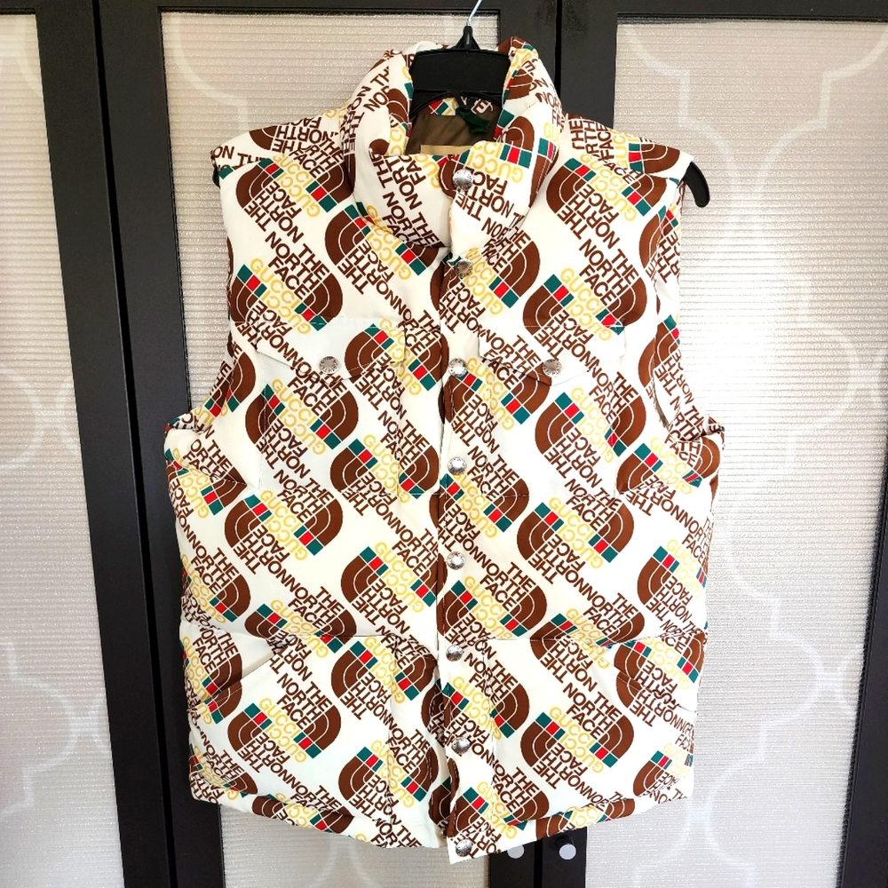 Gucci x North Face Down Vest logo LIMITED EDITION AND RARE!